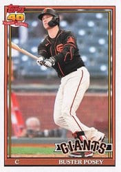 2021 Topps Archives Base Set Buster Posey #194 card