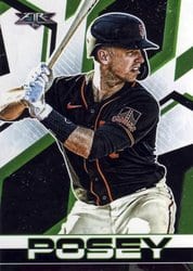 2021 Topps Fire Base Set Buster Posey #177 card