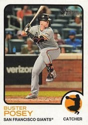 2022 Topps Heritage Base Set Buster Posey #13 card