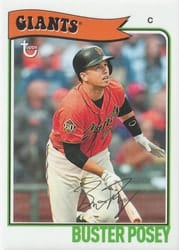 2023 Topps Brooklyn Collection Base Set Buster Posey #28 card