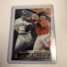 2021 Finest Legacies Buster Posey / Willie Mays #FL-BP card