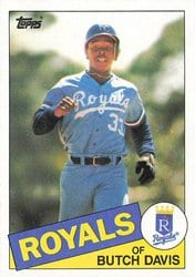 1985 Topps Base Set Butch Davis #49 card