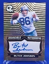 2021 Panini Chronicles Invincible Autographs Butch Johnson #INV-BJO card