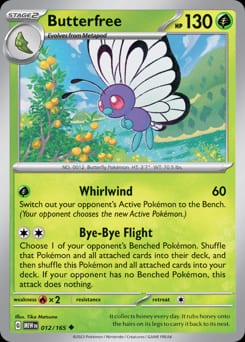 2023 151 Butterfree #12 card
