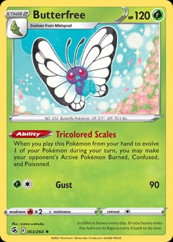 2021 Fusion Strike Butterfree #3 card