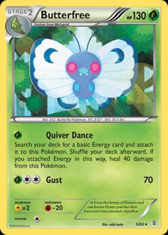 2016 Generations Butterfree #5 card