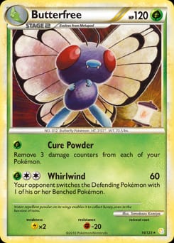 2010 HeartGold & SoulSilver Butterfree #16 card