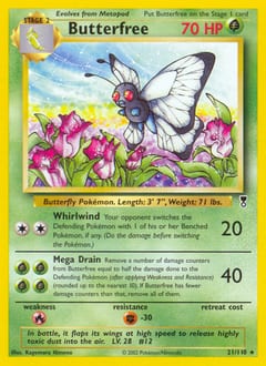 Legendary Collection Butterfree #21 card