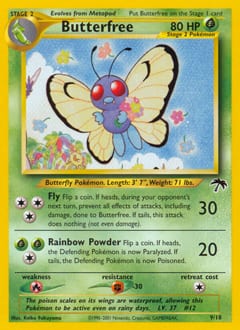 2001 Southern Islands Butterfree #9 card