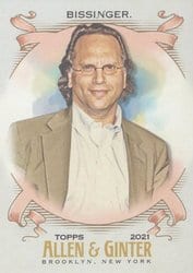 2021 Topps Allen & Ginter Base Set Buzz Bissinger #262 card