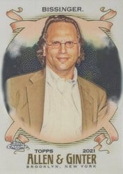 2021 Topps Allen & Ginter Chrome Base Set Buzz Bissinger #262 card