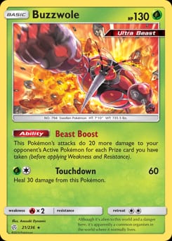 Cosmic Eclipse Buzzwole #21 card