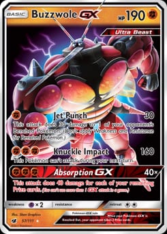 2017 Crimson Invasion Buzzwole-GX #57 card