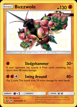 Hidden Fates Shiny Vault Buzzwole #SV24 card