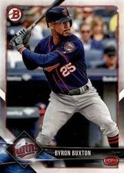 2018 Bowman Base Set Byron Buxton #54 card