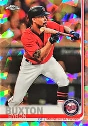 2019 Topps Chrome Sapphire Edition Base Set Byron Buxton #158 card