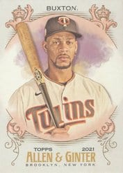 2021 Topps Allen & Ginter Base Set Byron Buxton #124 card