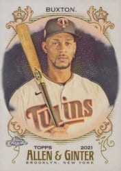 2021 Topps Allen & Ginter Chrome Base Set Byron Buxton #124 card