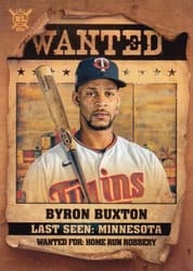 2021 Topps Big League Wanted Byron Buxton #WT-12 card