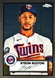 2021 Topps Chrome Platinum Anniversary Base Set Byron Buxton #291 card