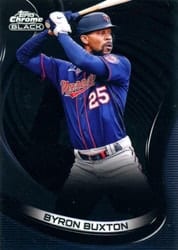 2022 Topps Chrome Black Base Set Byron Buxton #6 card