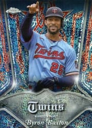 2022 Topps Chrome Pinstriped Byron Buxton #P-16 card