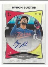 2023 Topps Brooklyn Collection Autographs Byron Buxton #AC-BB card