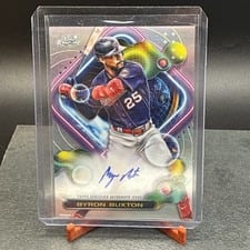2023 Topps Cosmic Chrome Autographs Byron Buxton #CCA-BBU card