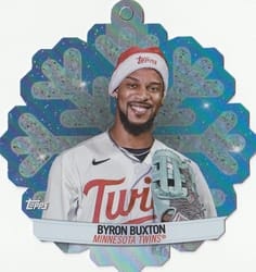 2023 Topps Holiday Oversized Die-Cut MLB Ornaments Byron Buxton #MLBDC-6 card