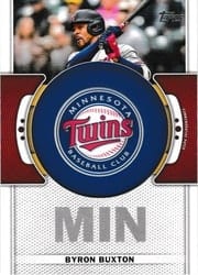 2023 Topps Team Logo Manufactured Patches Byron Buxton #TLP-BBX card
