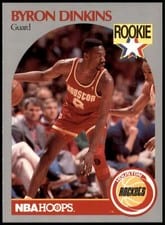 1990-91 Hoops Base Set Byron Dinkins #123 card