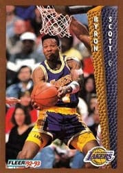 1992-93 Fleer Base Set Byron Scott #111 card