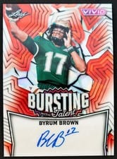 2025 Leaf Vivid Bursting With Talent Autographs Byrum Brown #TA-BB1 card