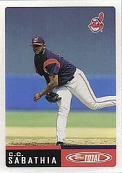 2002 Topps Total Base Set C.C. Sabathia #38 card
