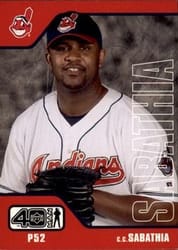 2002 Upper Deck 40-Man Base Set C.C. Sabathia #134 card