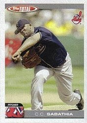 2004 Topps Total Base Set C.C. Sabathia #155 card