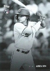 2022 Topps Black & White Base Set C.J. Abrams #8 card