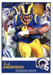 2019 Score Base Set C.J. Anderson #324 card