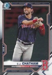 2021 Bowman Chrome Prospects C.J. Chatham #BCP-113 card