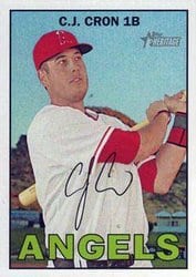 2016 Topps Heritage Base Set C.J. Cron #58 card
