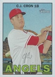 2016 Topps Heritage Base Set C.J. Cron #58b card