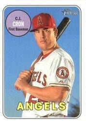 2018 Topps Heritage Base Set C.J. Cron #245 card