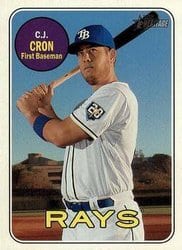 2018 Topps Heritage Base Set C.J. Cron #610 card