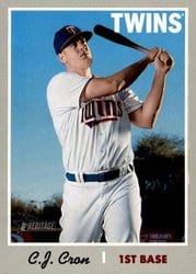 2019 Topps Heritage Base Set C.J. Cron #204 card