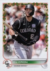 2022 Topps Holiday Base Set C.J. Cron #HW87 card