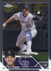 2023 Topps Chrome Base Set C.J. Cron #160 card