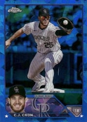 2023 Topps Chrome Sapphire Edition Base Set C.J. Cron #63 card