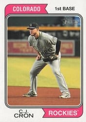2023 Topps Heritage Base Set C.J. Cron #126 card