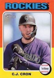 2024 Topps Heritage Base Set C.J. Cron #435 card