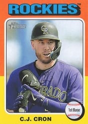 2024 Topps Heritage Mini Base Set C.J. Cron #435 card